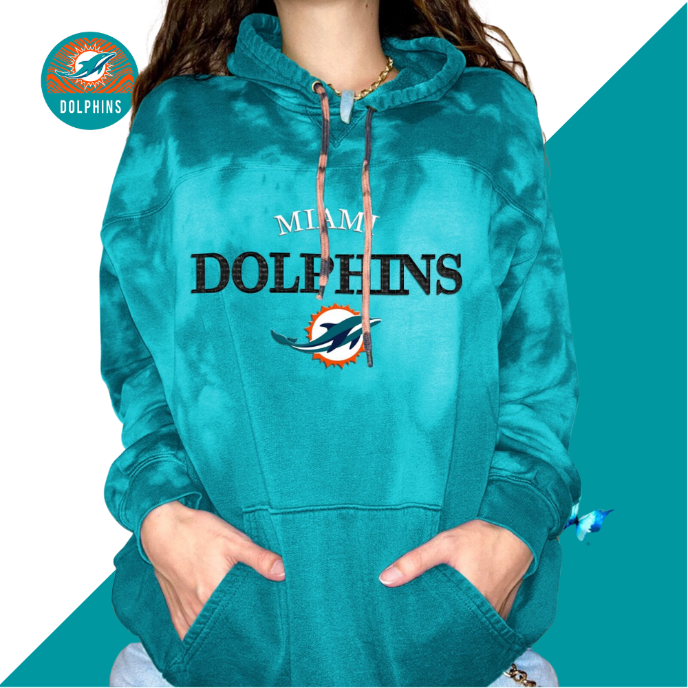 Miami Dolphins Women Printed  Hoodie-Miami Dolphins - fitnfan