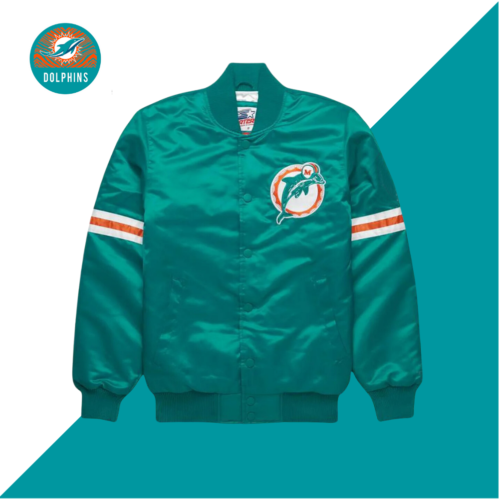HOMAGE X Starter Miami Dolphins Gridiron Jacket-Miami Dolphins - fitnfan