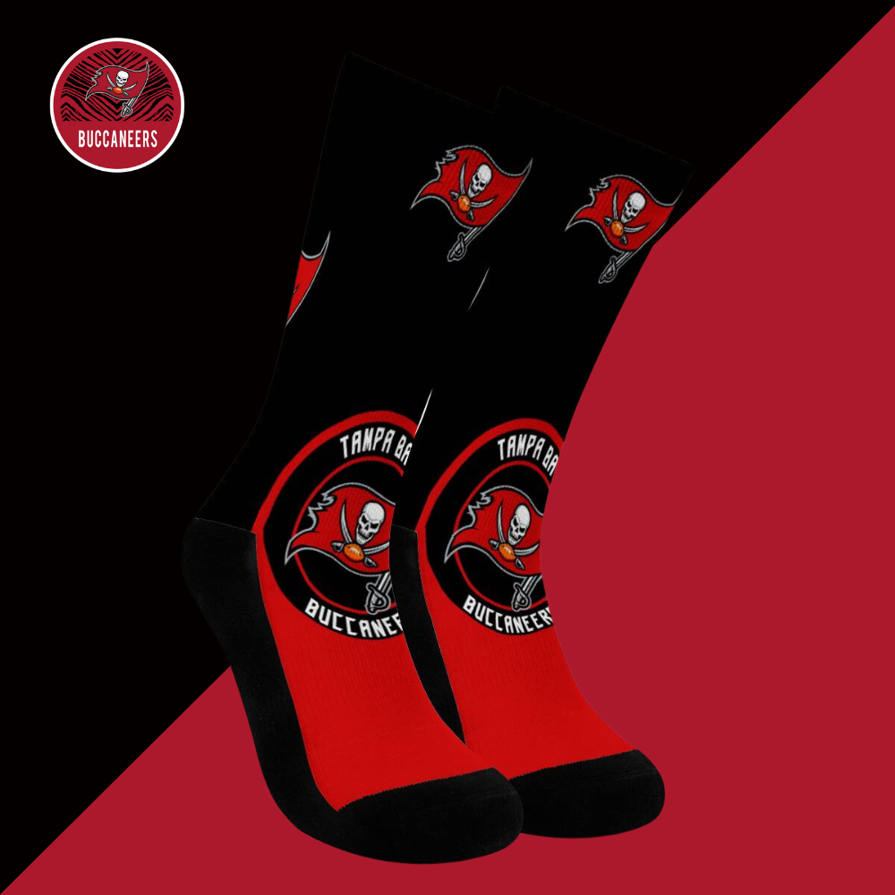 Tampa Bay Buccaneers For Bare Feet Crew Socks-Tampa Bay Buccaneers - fitnfan