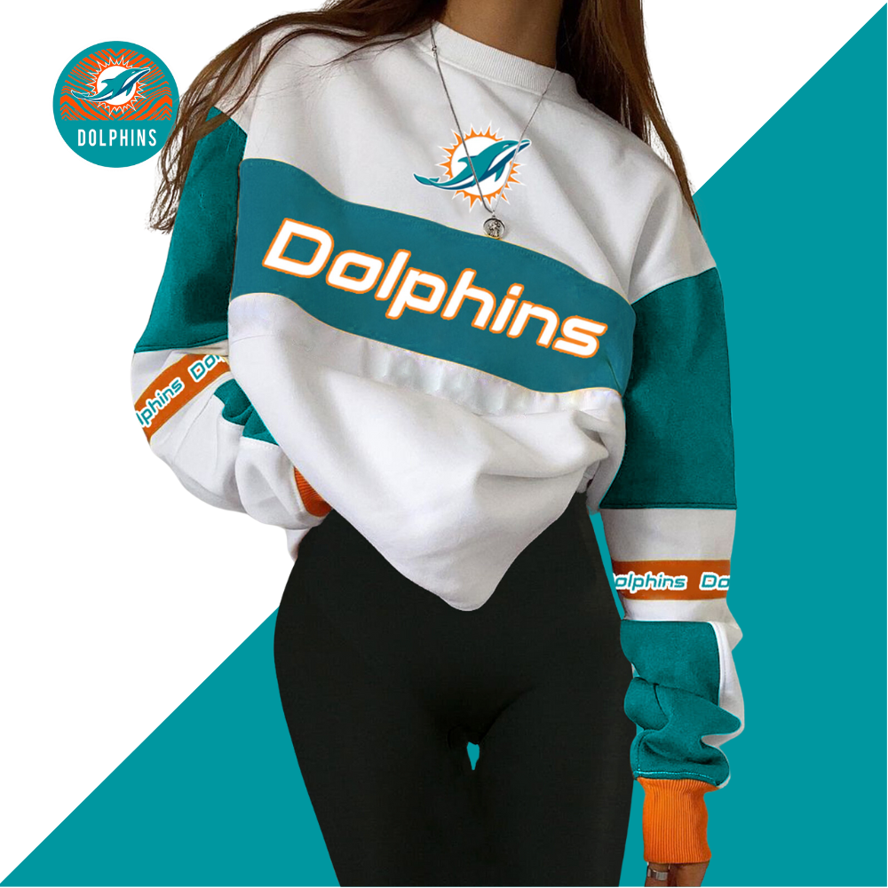 Miami Dolphins Fashion Printed Sweatshirt-Miami Dolphins - fitnfan