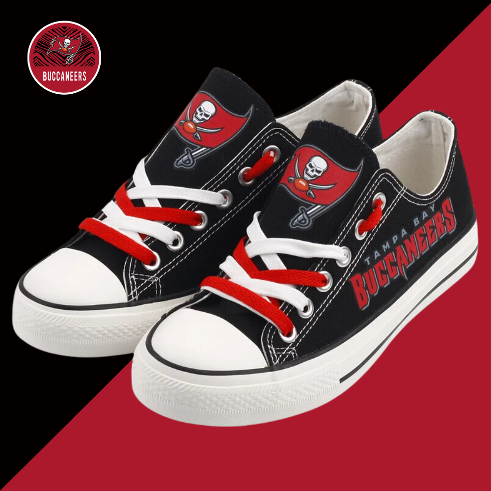 Casual printing couple's canvas shoes-Tampa Bay Buccaneers - fitnfan
