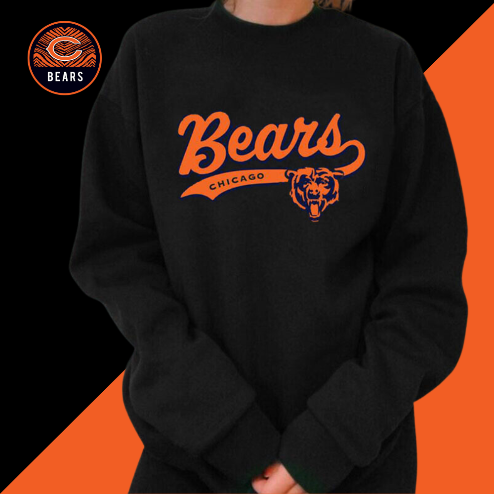 Loose Casual printed unisex pullover-Chicago Bears - fitnfan