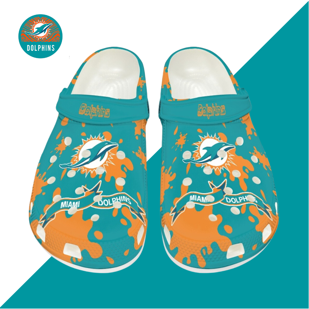 Crocs/beach shoes-Miami Dolphins - fitnfan