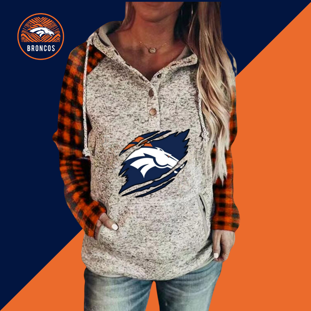 Denver Broncos 3D Printed Splicing Hoodie-Denver Broncos - fitnfan