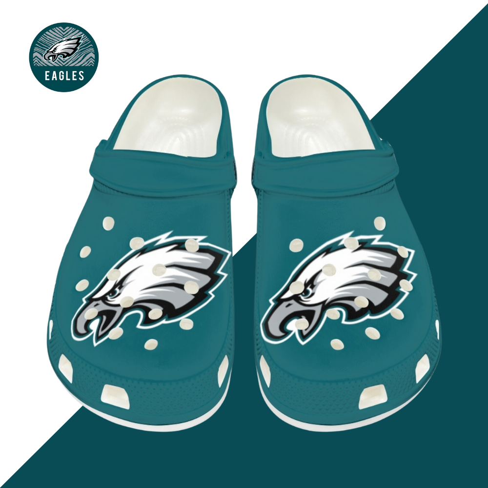 Crocs/beach shoes-Philadelphia Eagles - fitnfan