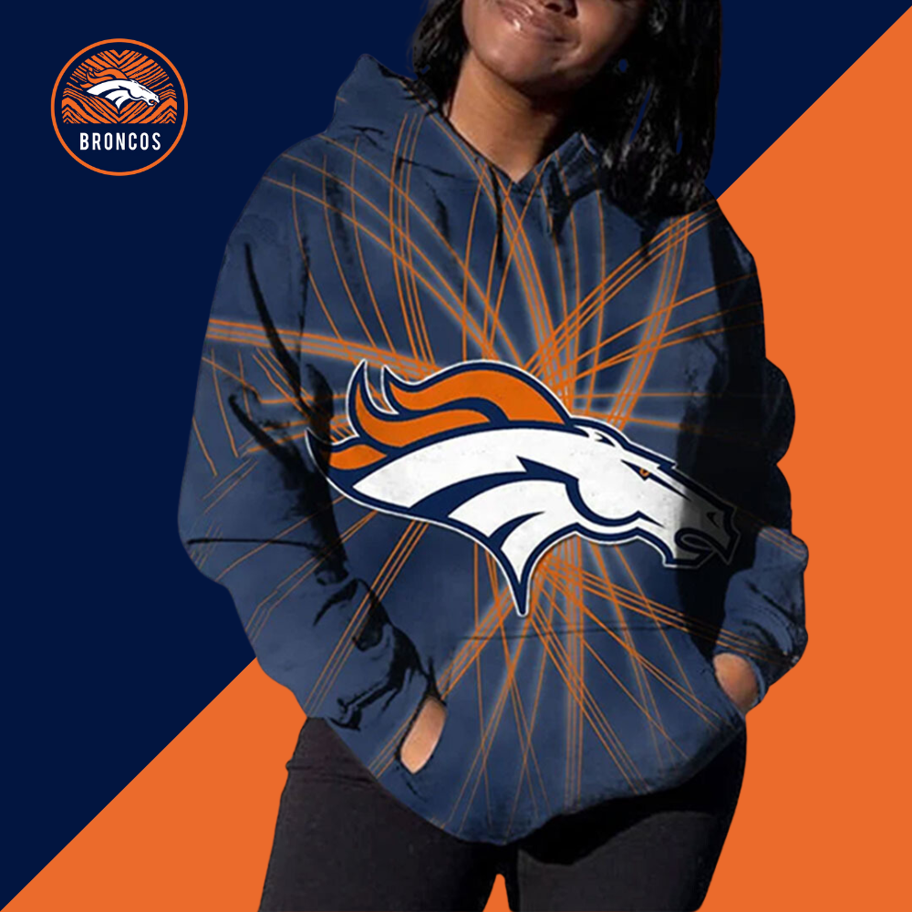 Denver Broncos3D Printed Pocket Pullover Hoodie-Denver Broncos - fitnfan