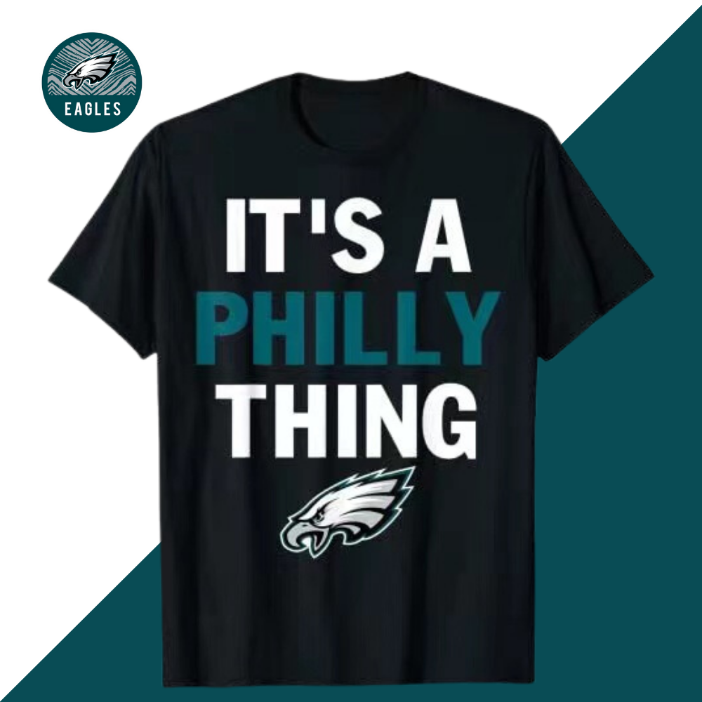 Letter print Casual short-sleeved T-shirt-Philadelphia Eagles - fitnfan