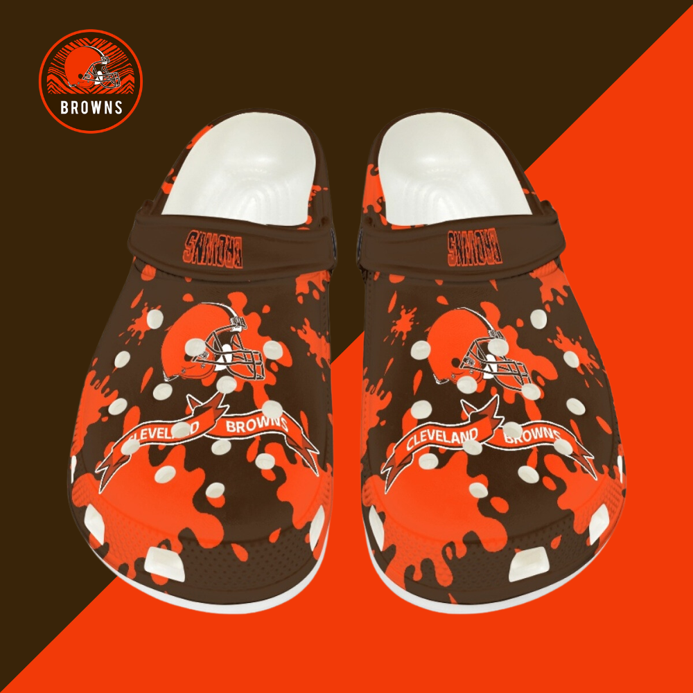 Crocs/beach shoes-Cleveland Browns - fitnfan