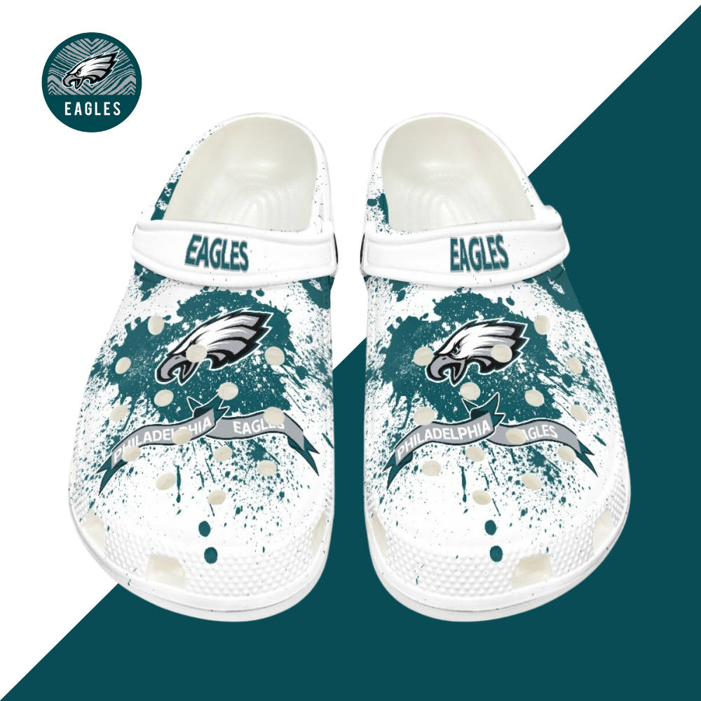 Crocs/beach shoes-Philadelphia Eagles - fitnfan