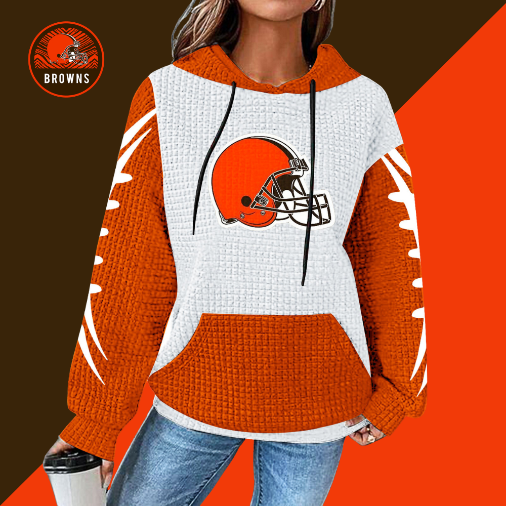 Casual printed Hoodie for men and women-Cleveland Browns - fitnfan