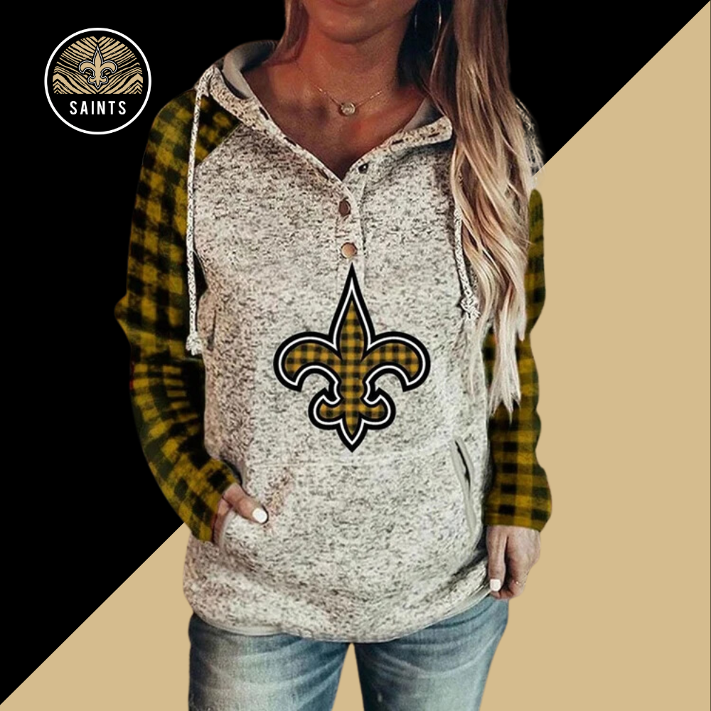 New Classic Retro Printed Women's Sweatshirt-New Orleans Saints - fitnfan