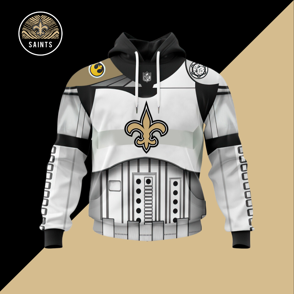 New Specialized Stormtrooper Design For Star Wars May The 4th Be With You-New Orleans Saints - fitnfan