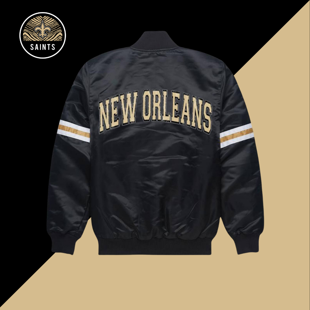 HOMAGE X Starter New  Gridiron Jacket-New Orleans Saints - fitnfan