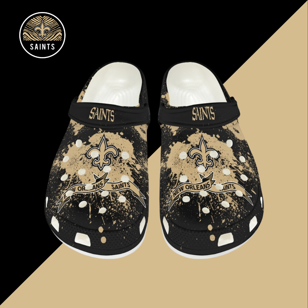 Crocs/beach shoes-New Orleans Saints - fitnfan