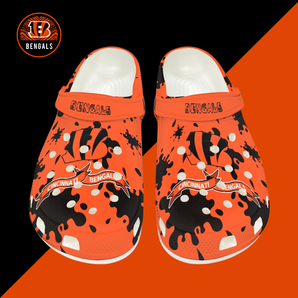 Crocs/beach shoes-Cincinnati Bengals - fitnfan
