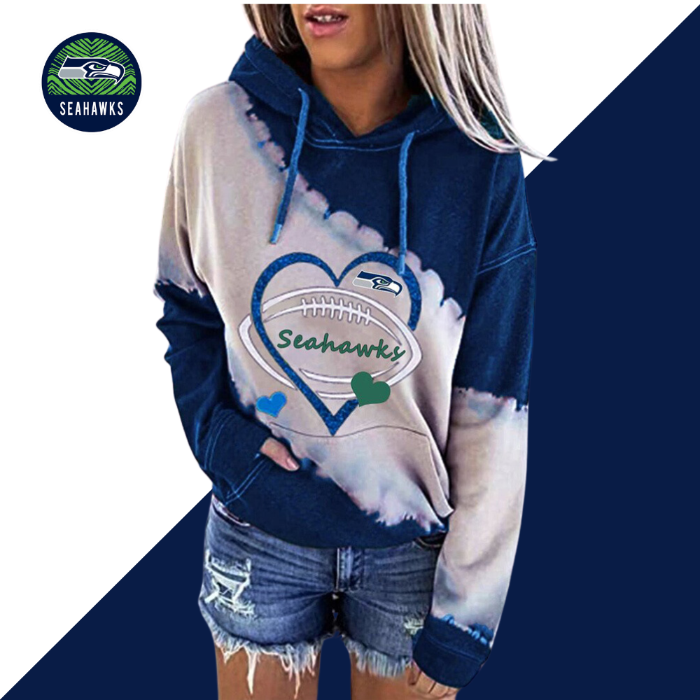 Casual printed Hoodie for men and women-Seattle Seahawks - fitnfan