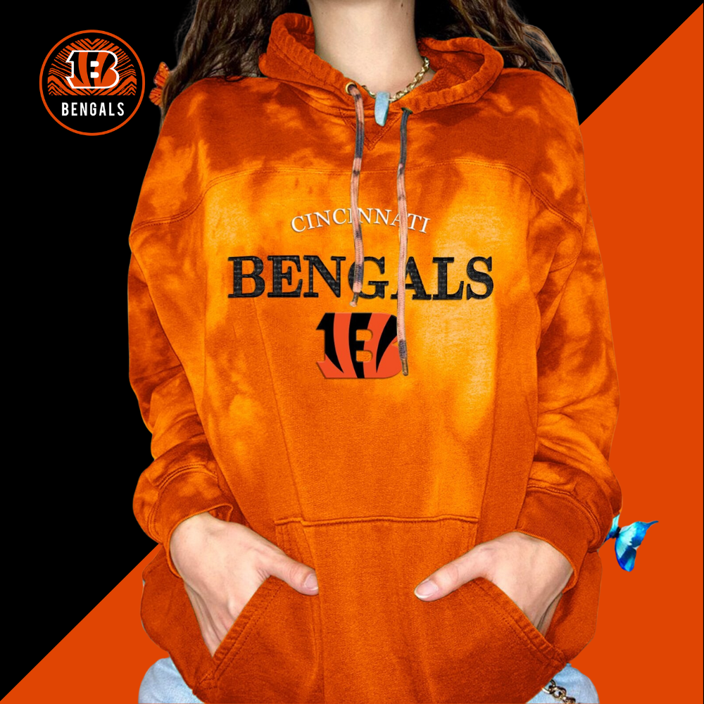 Cincinnati Bengals Women Printed  Hoodie-Cincinnati Bengals - fitnfan