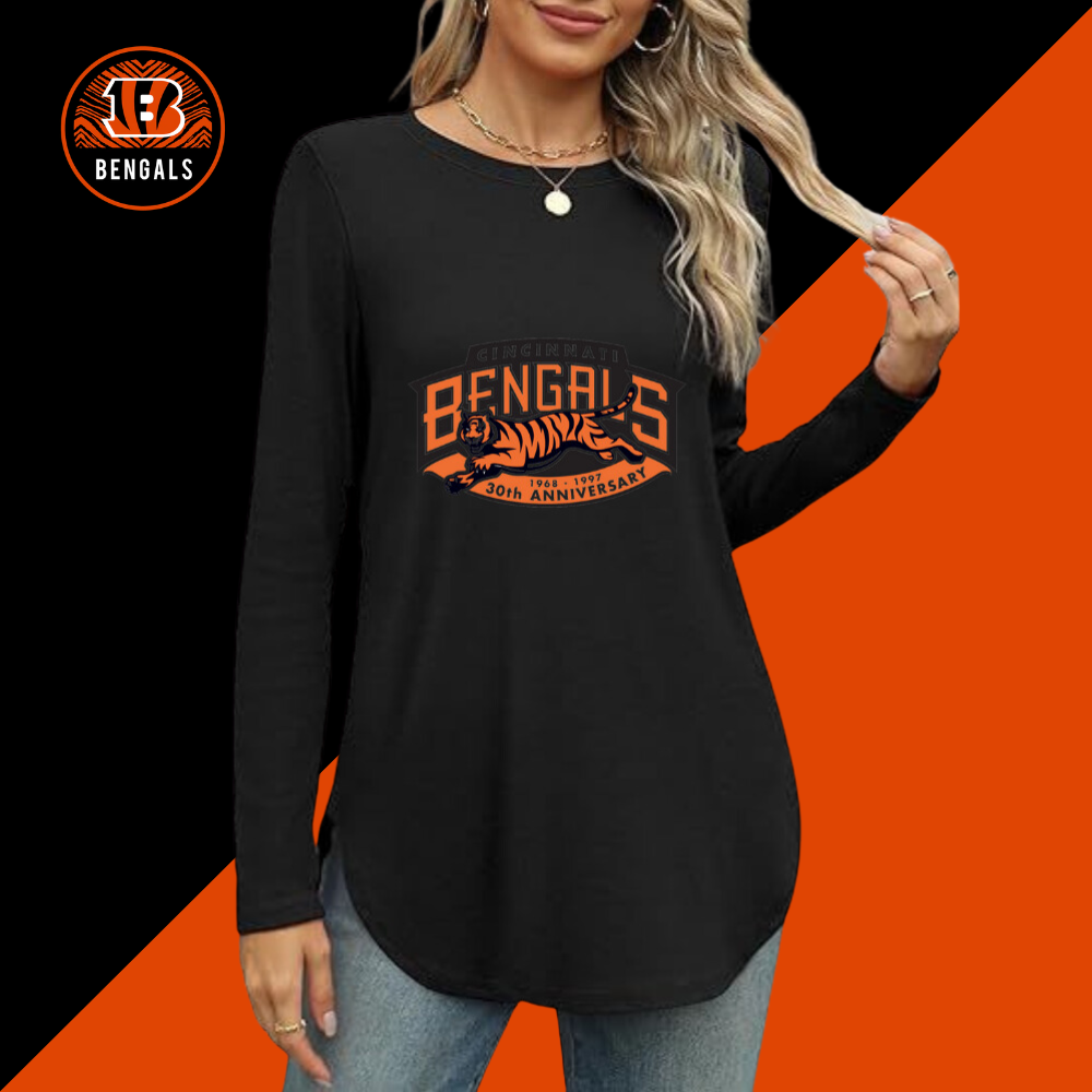 Women's sweatshirt printed Casual wear-Cincinnati Bengals - fitnfan