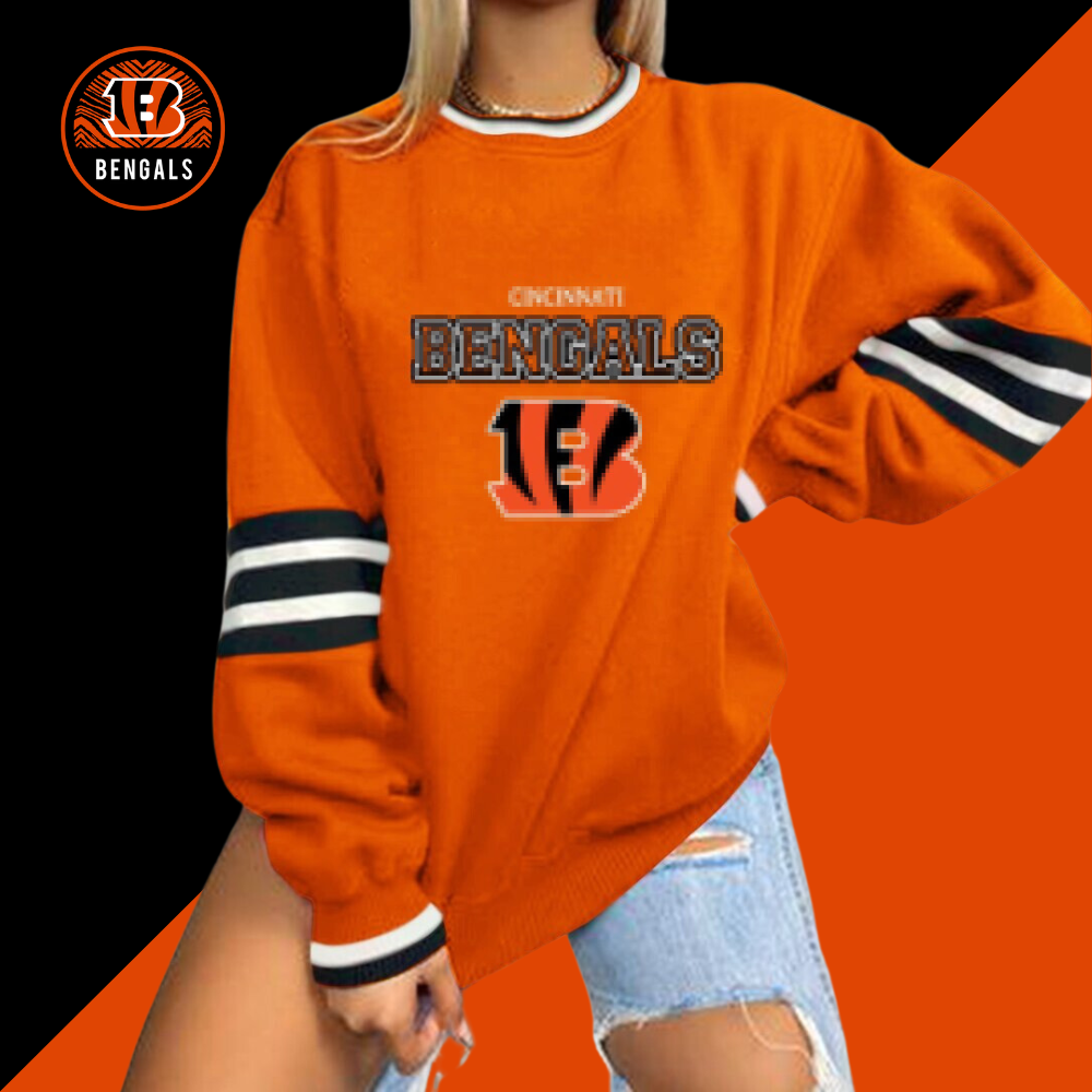 Cincinnati Bengals Printed Sweatshirt-Cincinnati Bengals - fitnfan