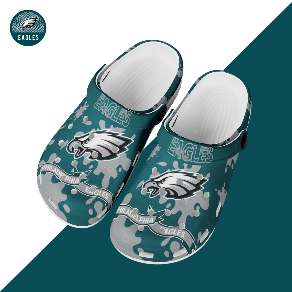 Crocs/beach shoes-Philadelphia Eagles - fitnfan