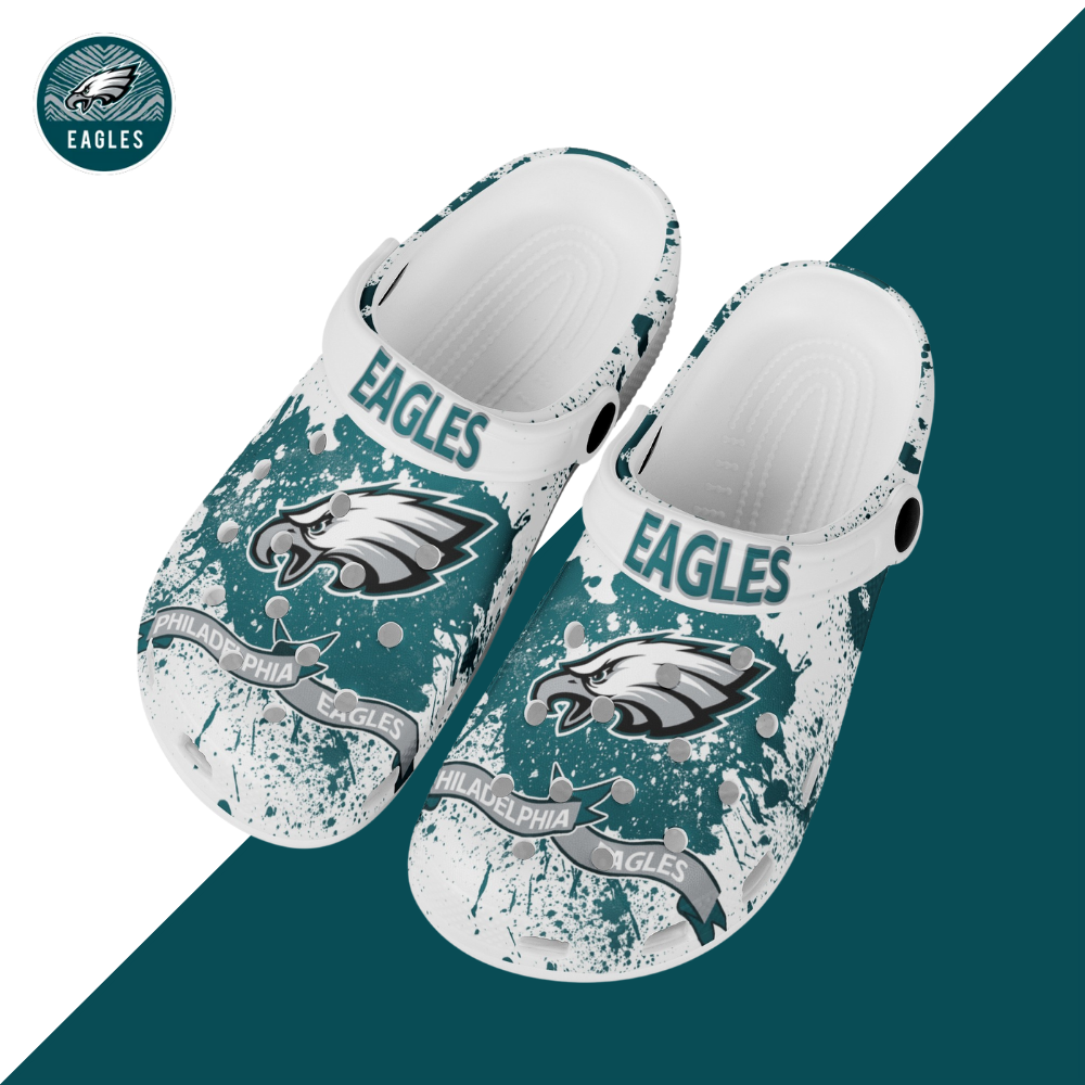 Crocs/beach shoes-Philadelphia Eagles - fitnfan