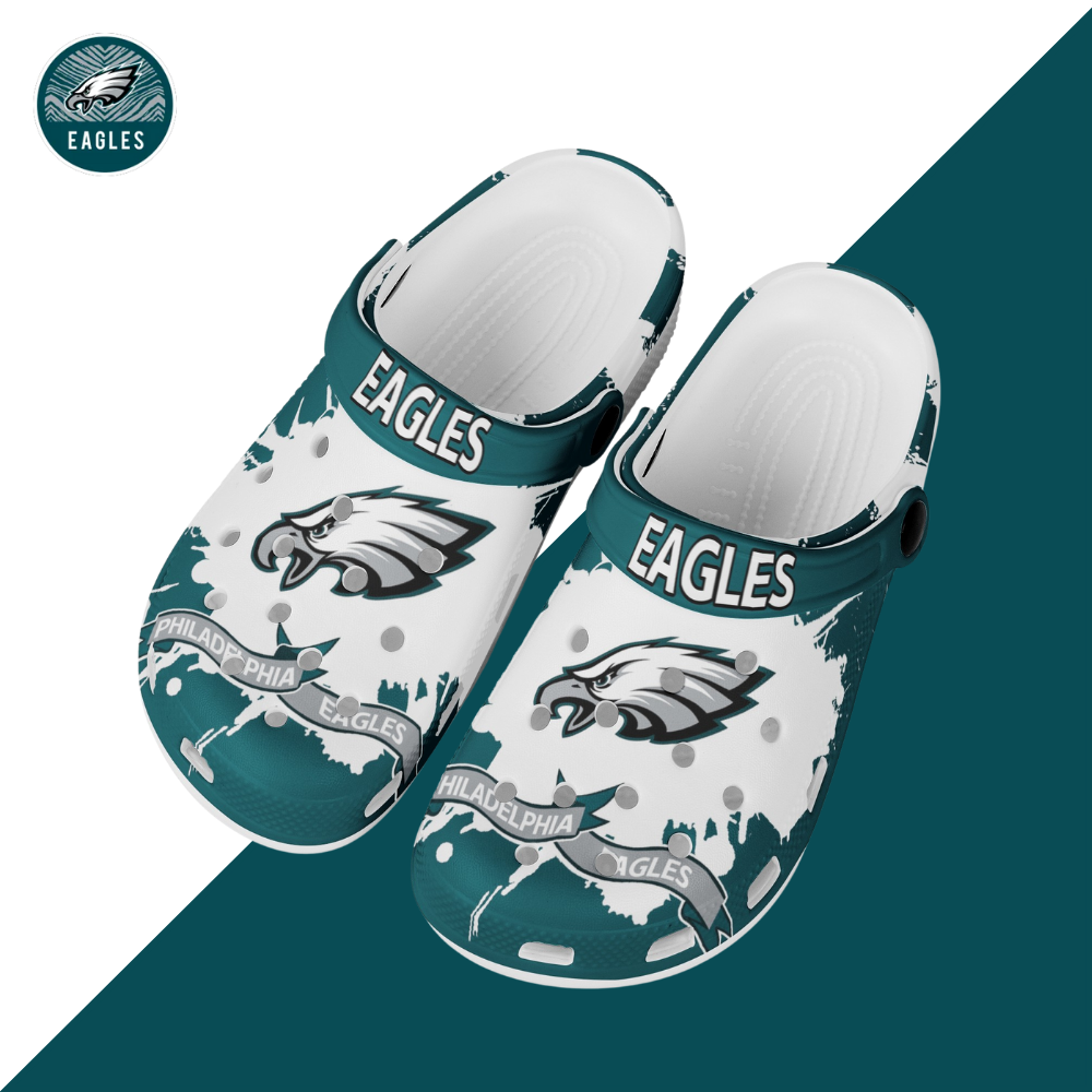 Crocs/beach shoes-Philadelphia Eagles - fitnfan