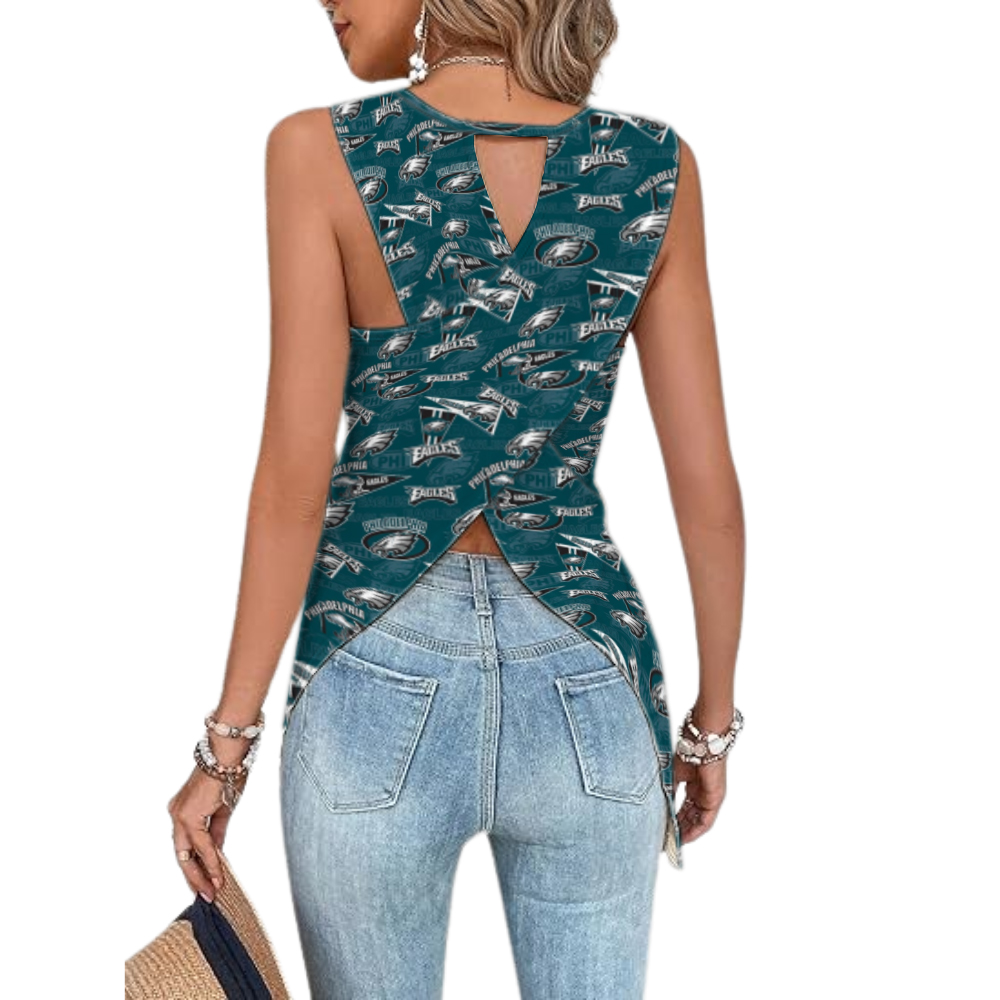 Cut Out Wrap Back Tank Top - fitnfan