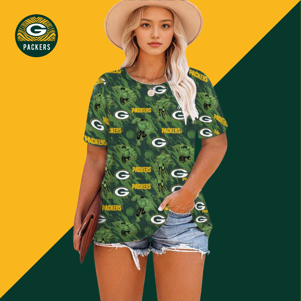 Printed casual crew neck pullover T-shirt for women - fitnfan