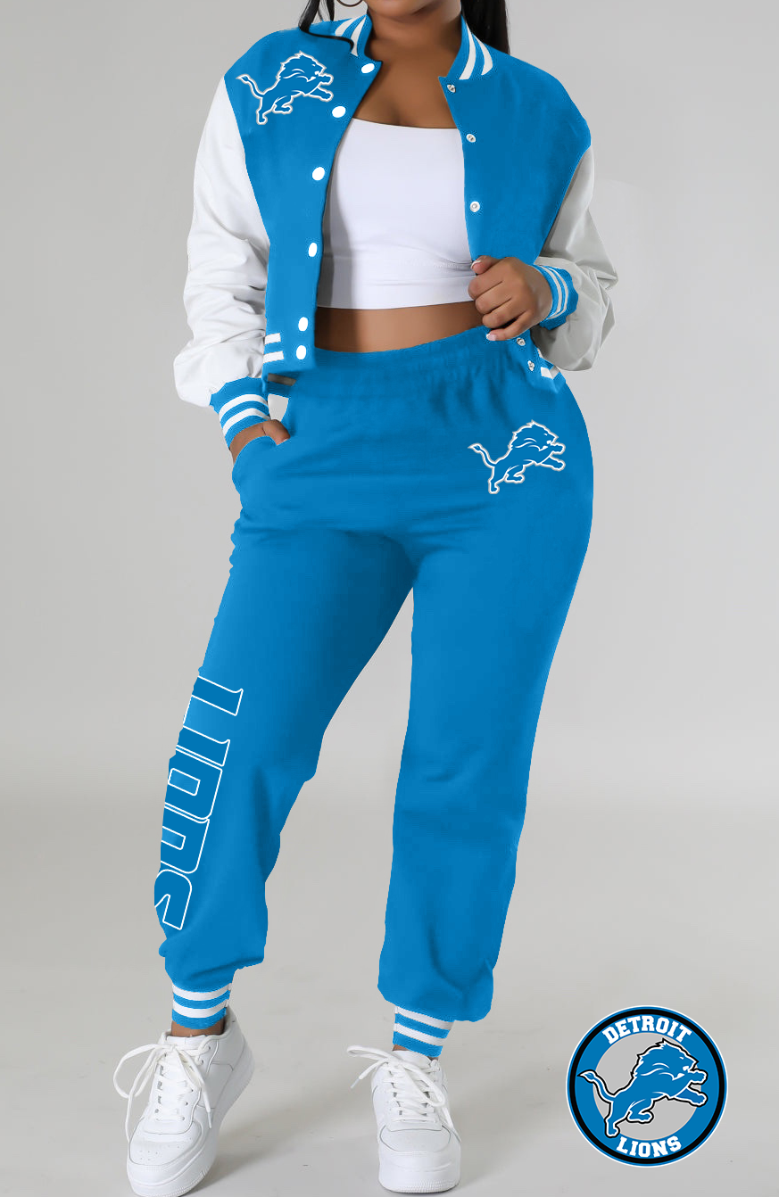 Detroit Lions 2pcs Casual Set - fitnfan