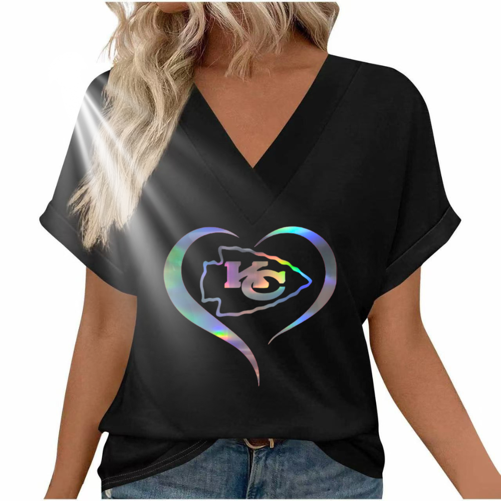 Reflective laser print short sleeve - fitnfan