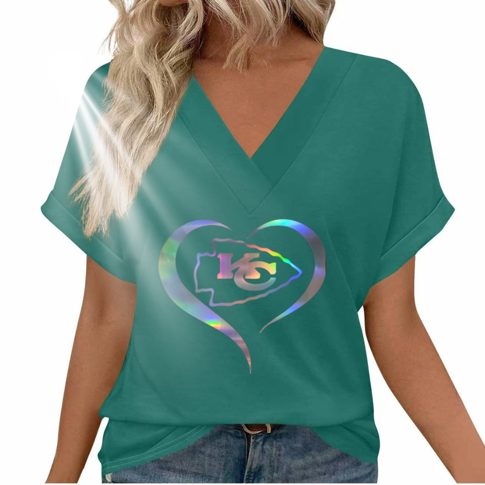 Reflective laser print short sleeve - fitnfan