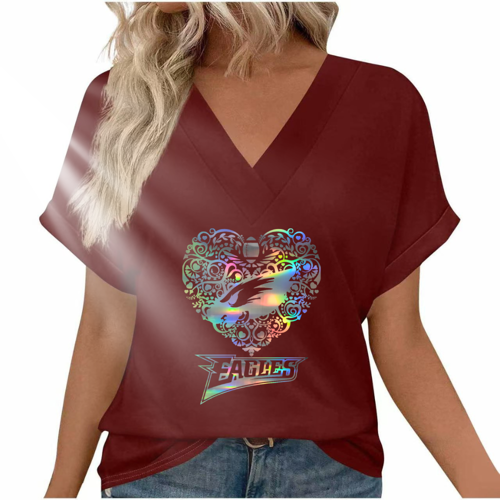 Reflective laser print fashion short sleeve - fitnfan