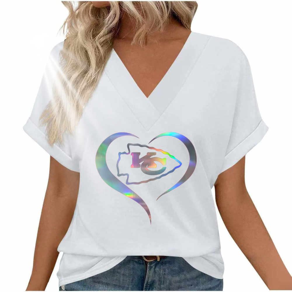 Reflective laser print short sleeve - fitnfan