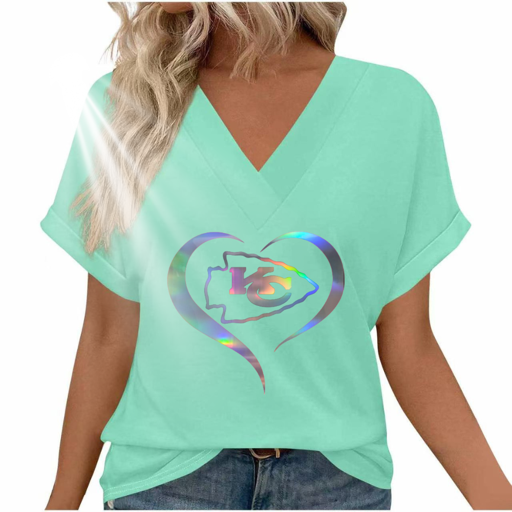 Reflective laser print short sleeve - fitnfan