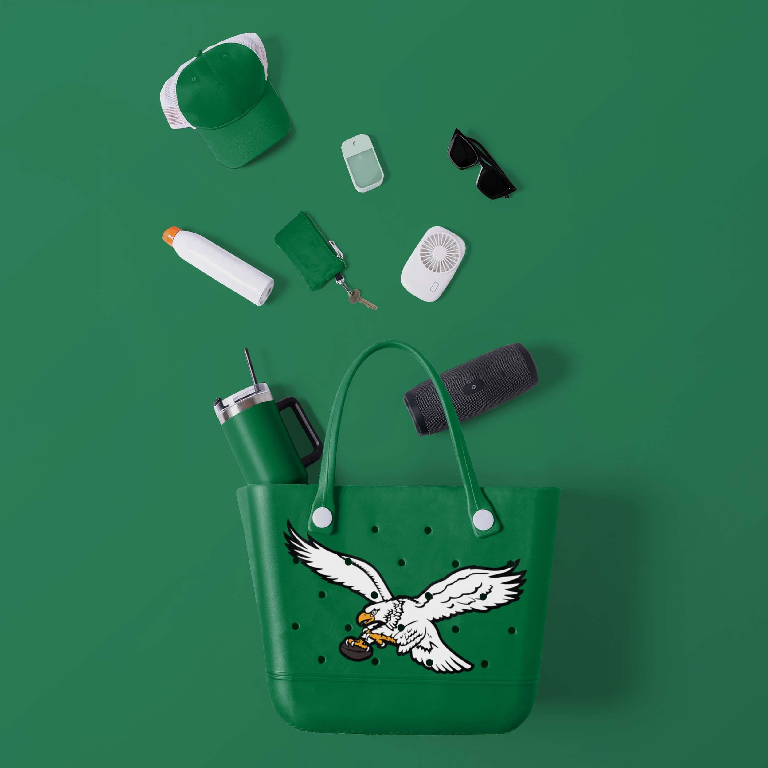 Philadelphia Eagles Retro Big Logo Tailgate Tote Bag - fitnfan