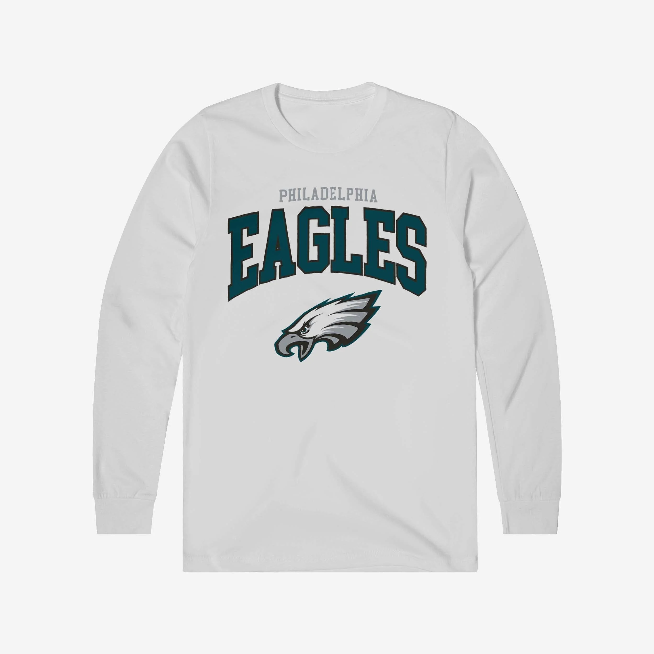 Philadelphia Eagles Classic Arched Logo Long Sleeve T-Shirt - fitnfan