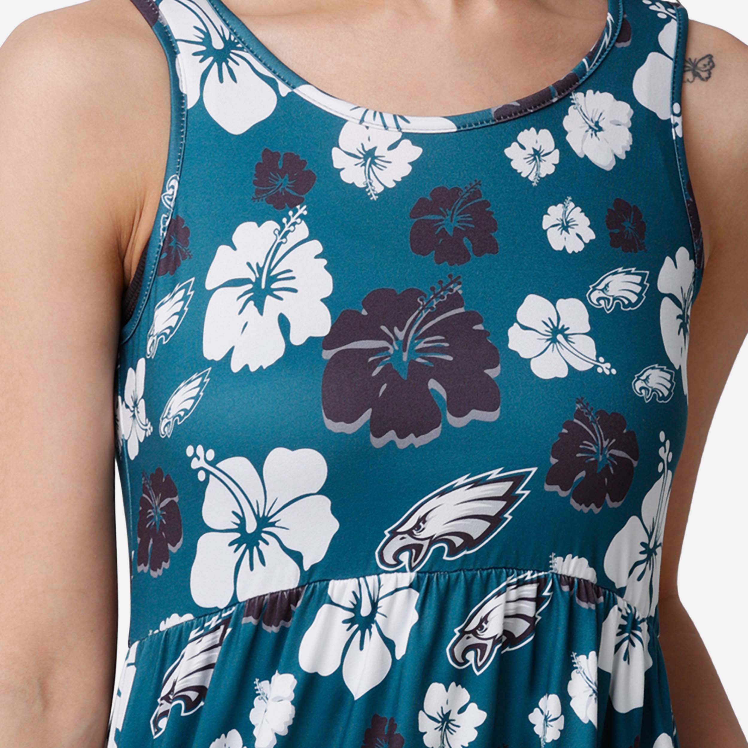 Philadelphia Eagles Womens Fan Favorite Floral Sundress - fitnfan