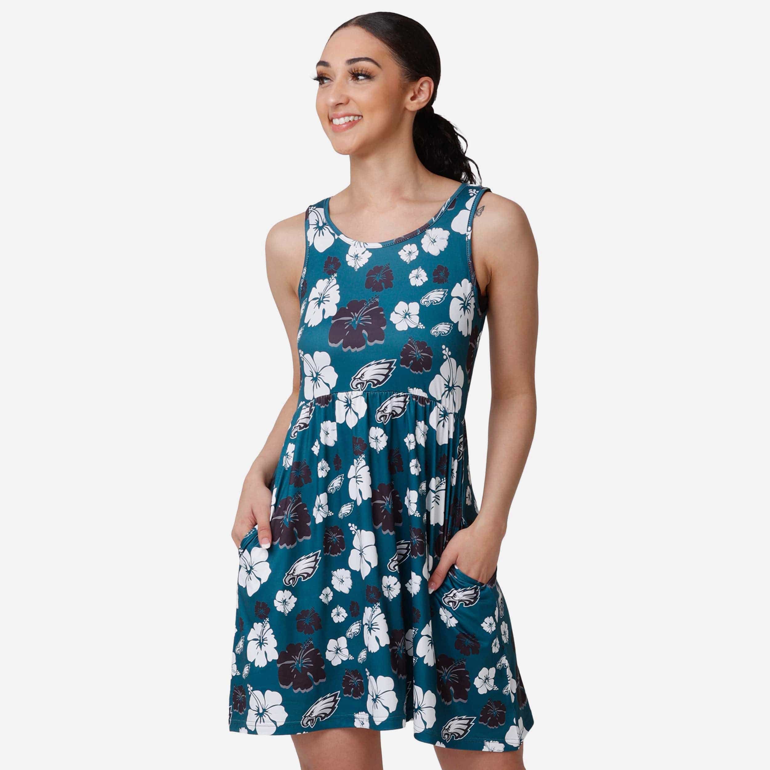 Philadelphia Eagles Womens Fan Favorite Floral Sundress - fitnfan