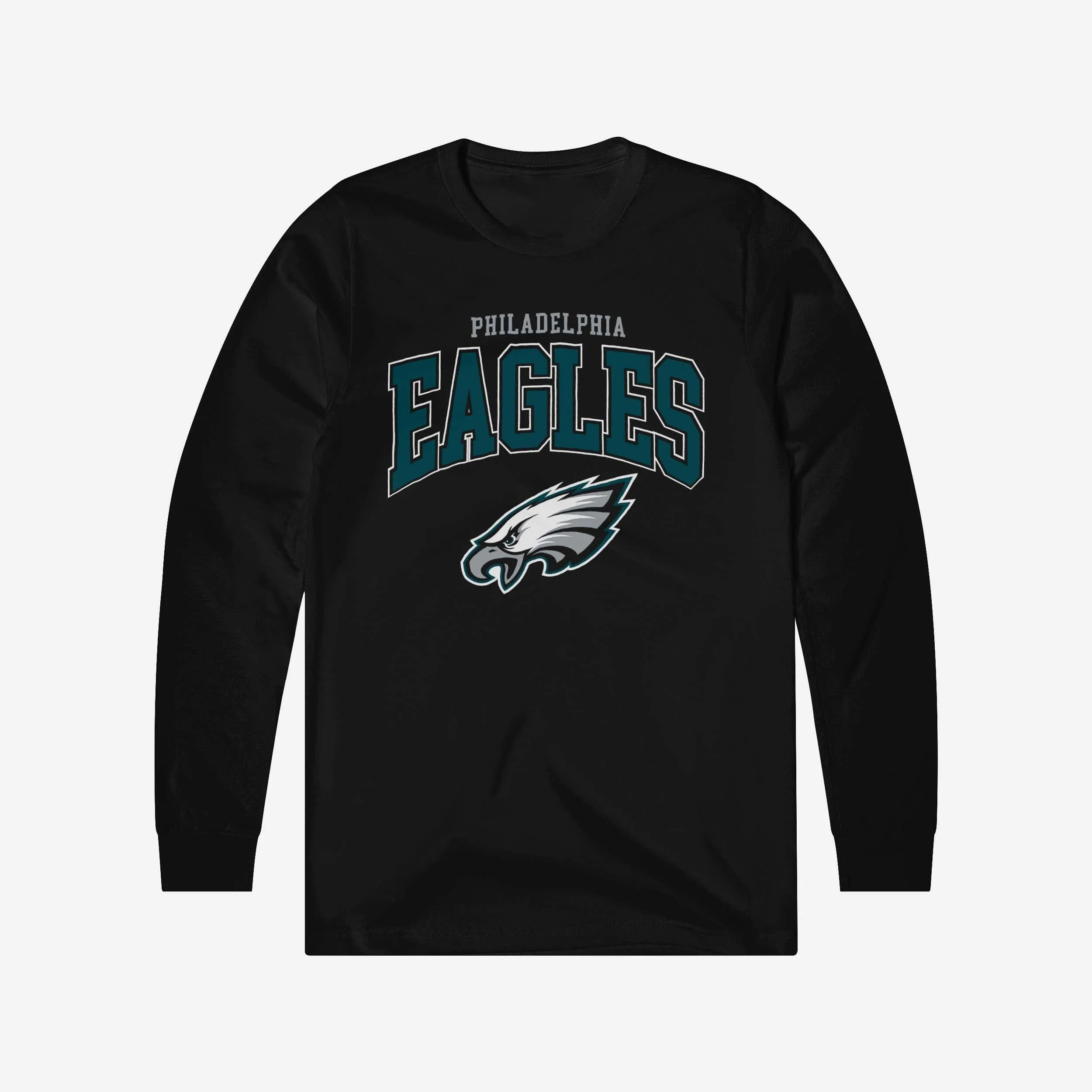 Philadelphia Eagles Classic Arched Logo Long Sleeve T-Shirt - fitnfan