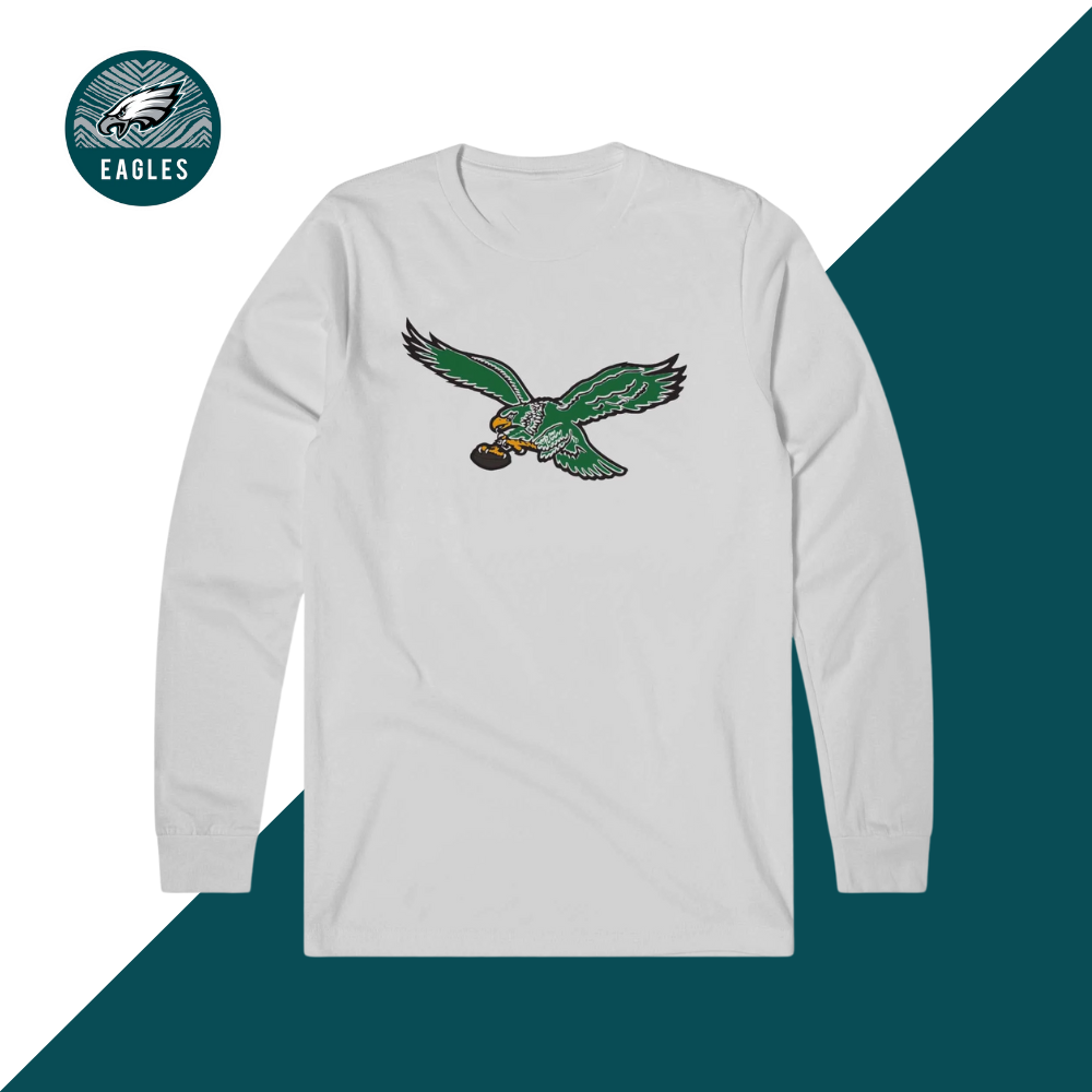 Philadelphia Eagles 1987 Retro Logo Long Sleeve T-Shirt - fitnfan