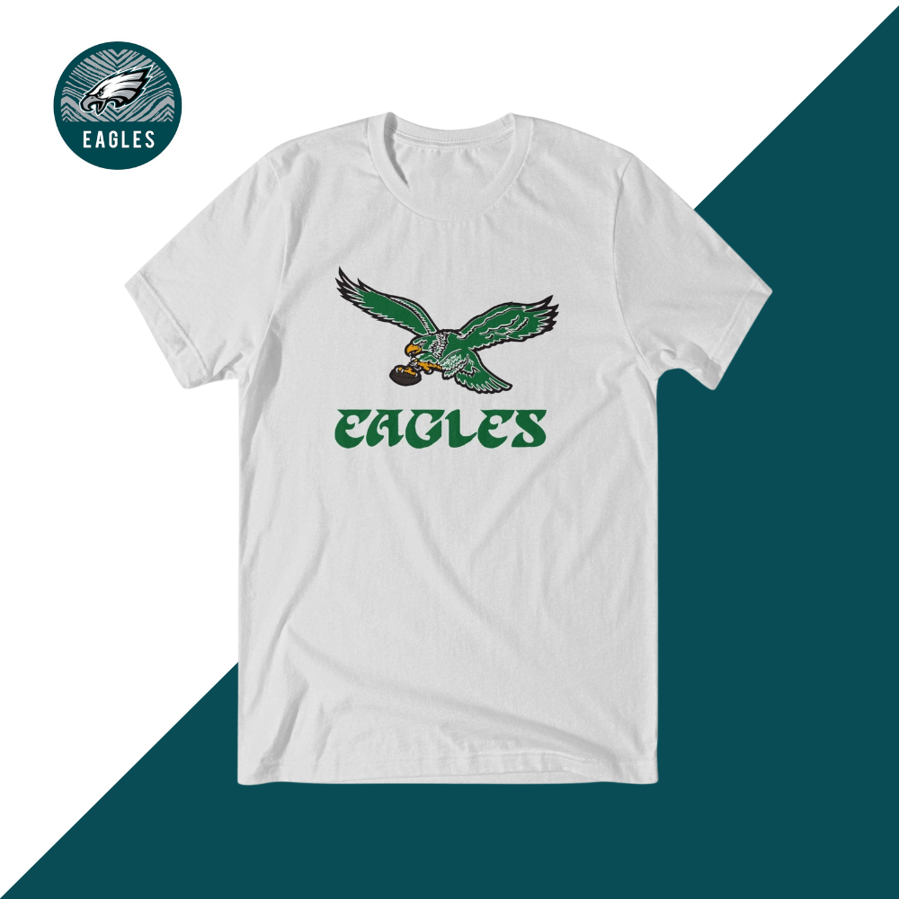 Philadelphia Eagles Retro Logo Lockup T-Shirt - fitnfan