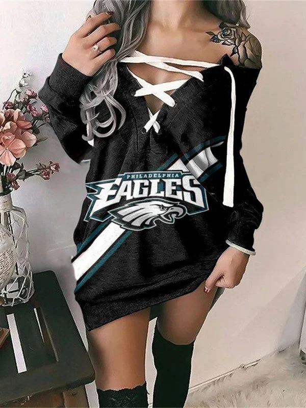 Philadelphia Eagles Limited Edition Lace-up Sweatshirt - fitnfan