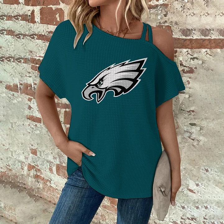 Asymmetrical Neck Short Sleeve T-Shirt - fitnfan