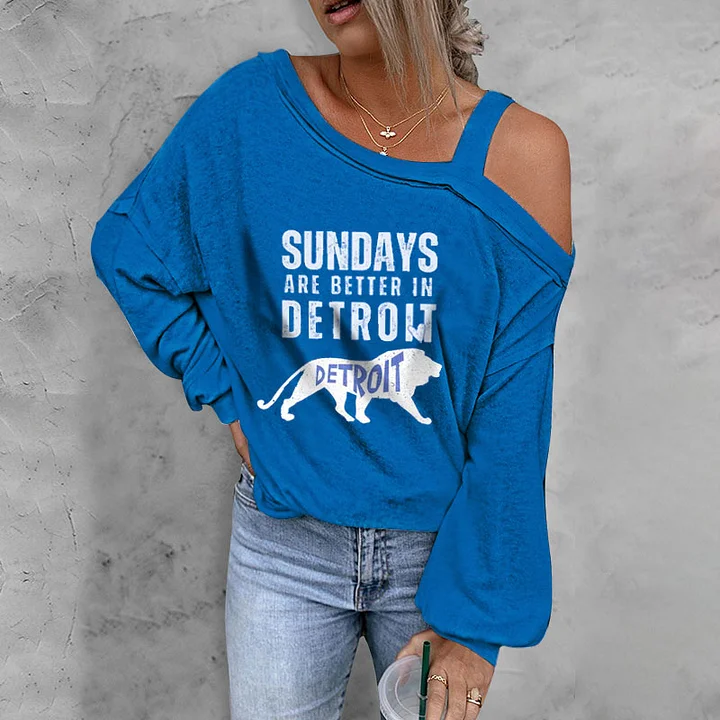 ASYMMETRICAL NECK SHIFT CASUAL LONG SLEEVE TOP - fitnfan