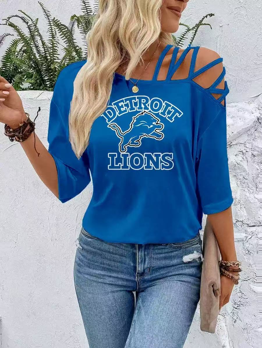 Color-Blocked Criss-Cross One Shoulder Blouse - fitnfan
