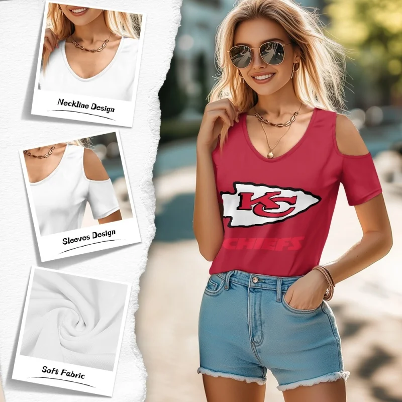 Off-the-shoulder short-sleeved - fitnfan