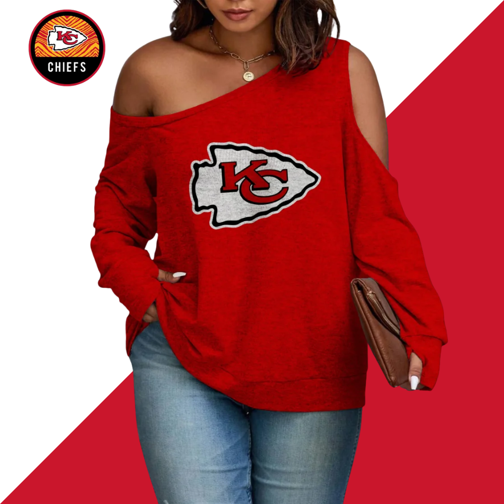 Asymmetric Off-Shoulder Women's Sweatshirt - fitnfan