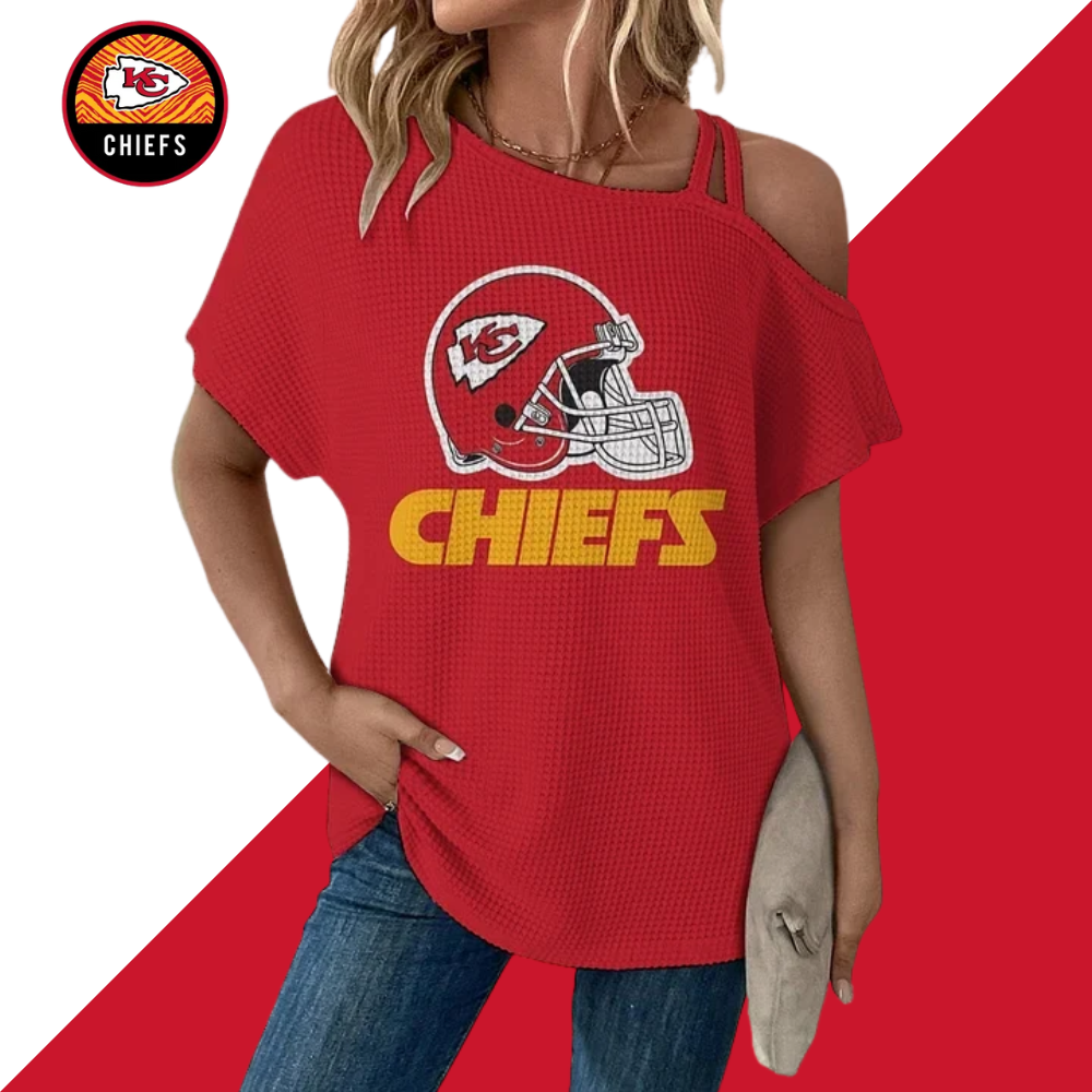 Asymmetrical Neck Short Sleeve T-Shirt - fitnfan