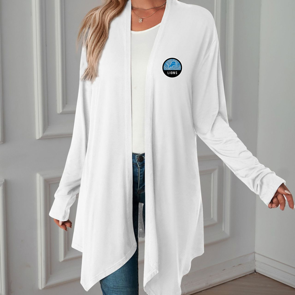 Casual Cardigan Women’s Jacket-Detroit Lions - fitnfan