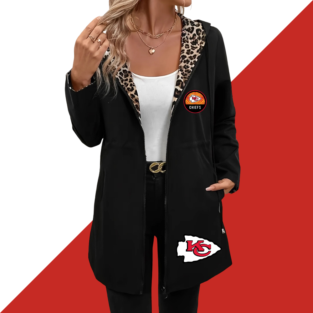Women's Long Sleeve Hooded Double-Sided Pocket - fitnfan
